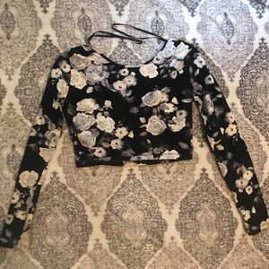 F21 Floral Crop Top